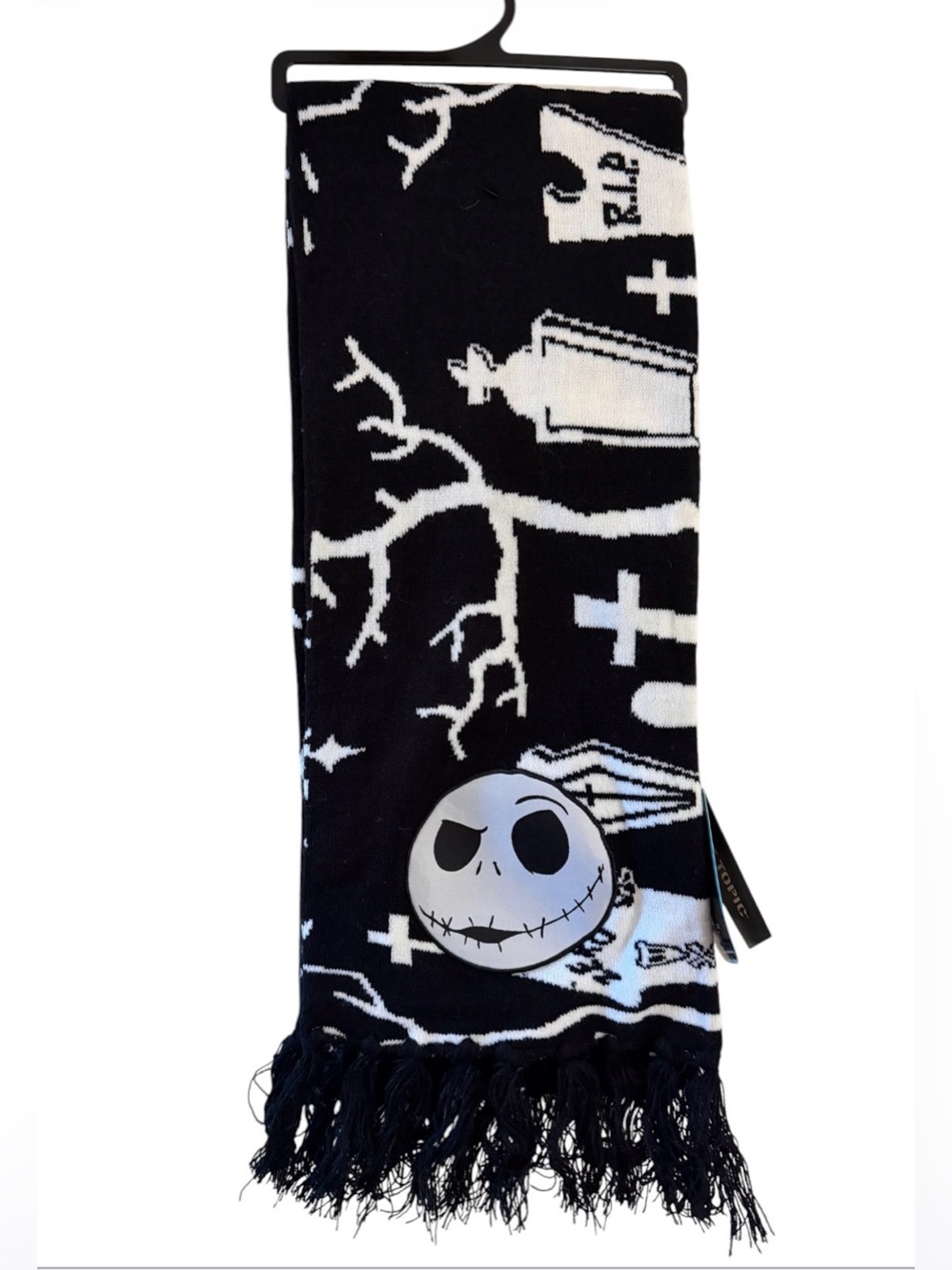Jack Skellington XL Graveyard Scarf